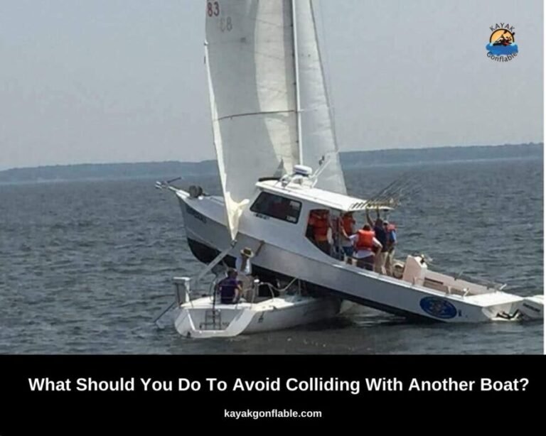 ¿Qué debes hacer para evitar chocar con otro barco?