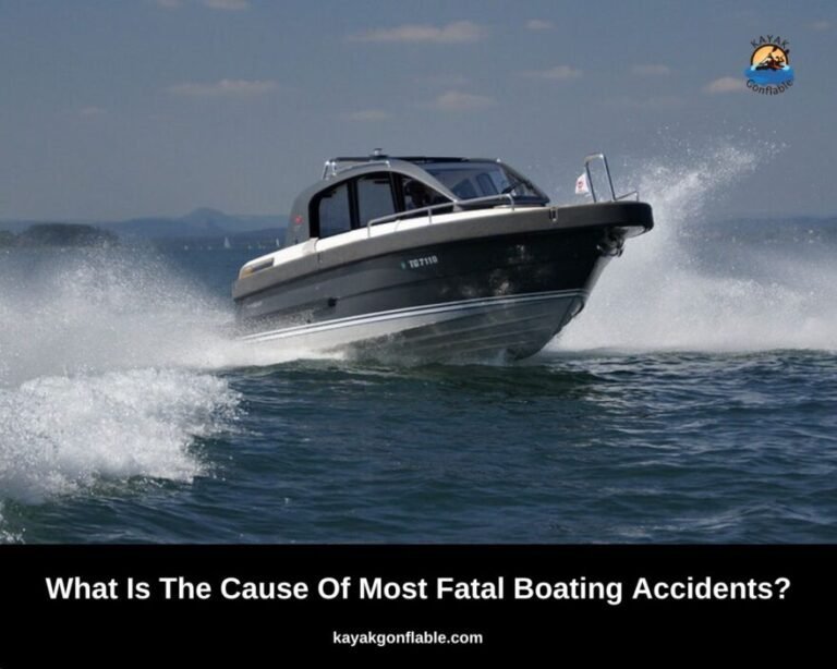 Was ist die Ursache für die meisten tödlichen Bootsunfälle?