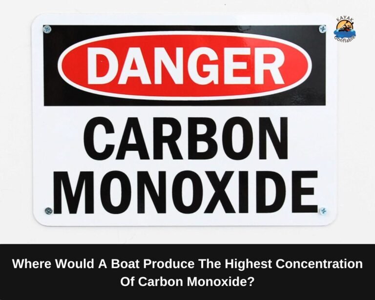 Où un bateau produirait-il la plus forte concentration de monoxyde de carbone ?