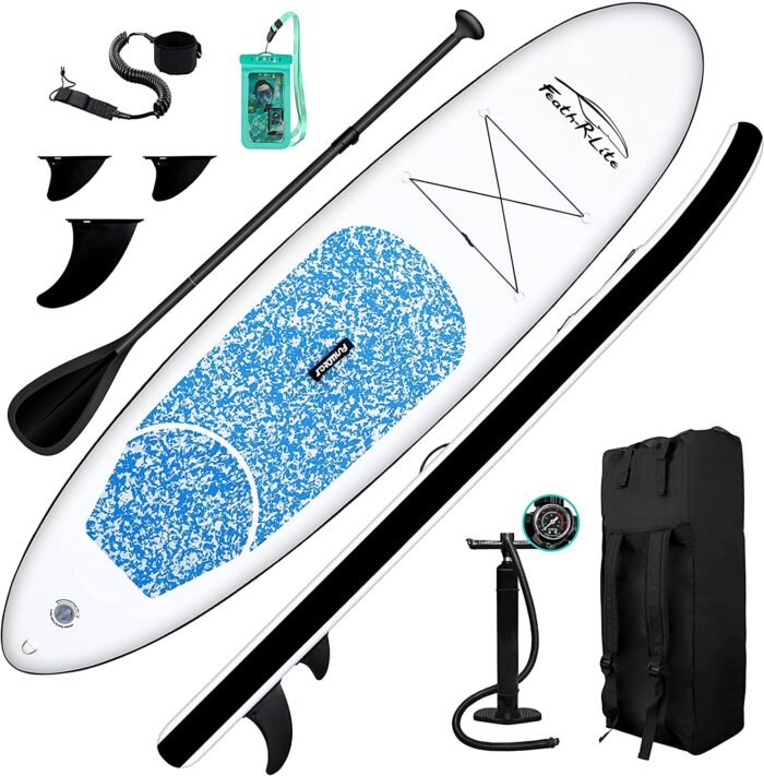 FEATH-R-LITE-Inflatable-Stand-Up-Paddle-Board-10x30x6-Ultra-Light-16.7lbs-SUP-with-Paddleboard