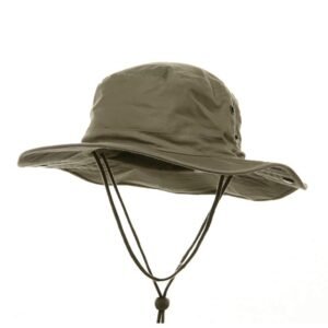 MG-Mens-Brushed-Cotton-Twill-Aussie-Side-Snap-Chin-Cord-Hat